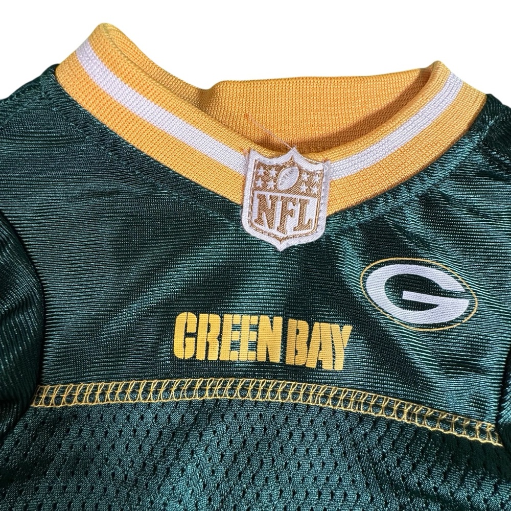 NFL Green Bay Packers Dog Jersey Size Small Pet Apparel Mesh Shirt 00 Green Gold - Picture 6 of 8